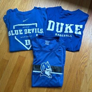 3 Duke Baseball T shirts BUNDLED